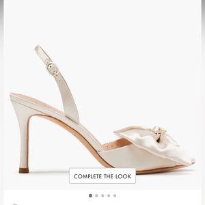 Kate Spade - happily slingback sandal satin pearl heels